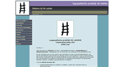 Desktop Screenshot of deladder.be